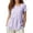 Light Purple*, variant on RUTAYY Women's T-Shirts Loose Solid Color Crew Neck Short Sleeve Pleated Tees Comfortable Breathable Chic Holiday Tops