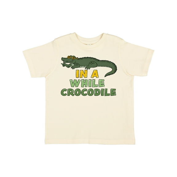 Inktastic In a While Crocodile with Cool Green Crock in Sunglasses Boys or Girls Toddler T-Shirt