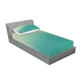 thumbnail image 2 of Ambesonne Abstract Fitted Sheet & Pillow Sham Set, Tech Vector Pattern, Twin, Jade Green Pale Green, 2 of 2