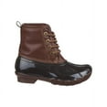 thumbnail image 2 of Josmo Unisex Toddler Winter Two, Tone Waterproof Lace Up Duck Boot, Brown, 8, 2 of 5