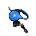 thumbnail image 2 of KennelMaster 16' Chrome & Plastic Retractable Dog Leash, Blue, M, 2 of 6