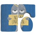 thumbnail image 1 of ABPHQTO No es un narval de unicornio Juego de alfombras de baño de 3 piezas Alfombra de baño Alfombra de contorno y tapa de inodoro ABPHQTO  Cont-CHAPPLE-26644, 1 of 2