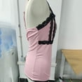 thumbnail image 4 of Weikingp Lace Trim Tank Top Camisole Tops for Women Fitted Tank Tops for Women Lace Corset Tops for Women Undershirts for Women Sleeveless Summer Going Out Tops Red L, 4 of 5