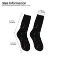 thumbnail image 2 of Naloa Color Musical Notes Kids Socks Unisex Kids and Toddlers' Crew Socks, ,1 Pairs, 2 of 5