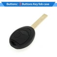thumbnail image 3 of Unique Bargains Key Shell Case for Mini Cooper 2002-2005 Keyless Entry Remote Key Fob Replacement Case 2 Buttons, 3 of 7
