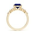 thumbnail image 2 of ANGARA Lab Grown 3 Ct Pear-Shaped Blue Sapphire Engagement Ring for Women in 14K Yellow Gold (Size-10x8mm) | September Birthstone, Anniversary, Jewelry Gift for Women | Lab-Grown Blue Sapphire Ring, 2 of 7