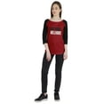 thumbnail image 4 of Inkmeso T-Shirt Raglan Manches 3/4 Femme Joyeux Motivational Citation Nothing Haut Graphique en Jersey, 4 of 7