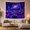 Space Window Sofa, variant on Moon Stars Rocket with Ship Angled Diagonally Soaring, Mystical Fantasy for Space Lovers, Galaxy Room Decor, Mother'S Day Gift, Tapestry Wall Hanging for Bedroom and Dorm