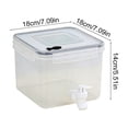 thumbnail image 3 of Plastic Beverage Dispenser with Faucet, Large Capacity 4.2L Drink Container with Lid and Filter, Multicolor, 18 x 18 x 18 cm, 1 pc, 3 of 6