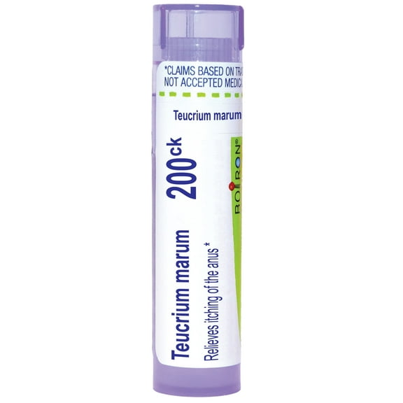 Boiron Teucrium Marum 200CK, Homeopathic Medicine for Itching Of The Anus, 80 Pellets