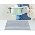 thumbnail image 4 of REGALWOVEN Rustic Placemats Set of 6 Cotton and Linen Placemats for Dining Table Decor Indoor Outdoor Kitchen Table Mat Blue 20*12in, 4 of 6