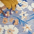 thumbnail image 6 of SAFAVIEH Jardin Ruadhan Floral Wool Area Rug, Blue/Ivory, 6' x 6' Round, 6 of 8