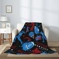 thumbnail image 2 of Cool American Football Theme Throw Blanket Soft Bed Bedding Warm Cozy Plush Flannel Fleece Blankets Gifts for Boys Teens Men, Sofa Couch Bedroom Home Decor, 80"x60", 2 of 6