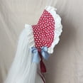 thumbnail image 4 of Vjnyvs Tea Party Sun Hat Victorian Lace Bows Bonnet Hat Colonial Headwear Tea Party Sweet Lolita Sun Cap for Women, 4 of 7