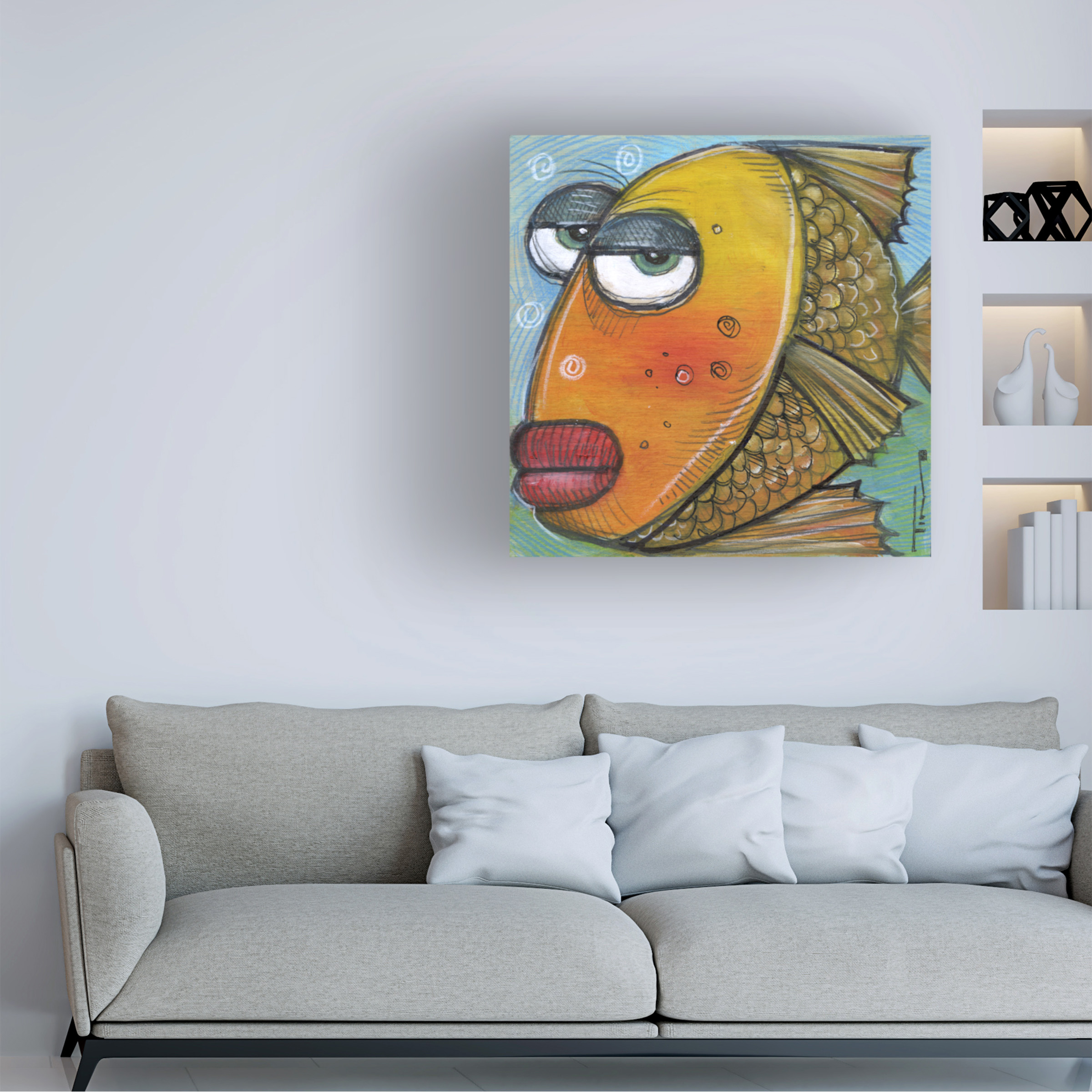 Tim Nyberg 'Fish 1 2019' Canvas Art