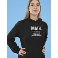 thumbnail image 2 of Math Problem Hoodie Women -GoatDeals Designs, Female 3X-Large, 2 of 4