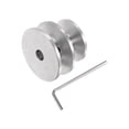 thumbnail image 3 of V-Type Pulley 8mm Bore 40mm Outer Dia Double Groove Aluminum Alloy for O type Z type triangle belt with Installation, 3 of 5