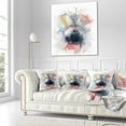 thumbnail image 3 of Designart Abstract Flowers in Vase - Floral Throw Pillow - 16x16, 3 of 5