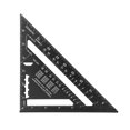 thumbnail image 1 of Triángulo De Regla Transportador de ángulo de diseño de regla triangular de aleación de aluminio de 7 pulgadas (negro) Tmvgtek Para estrenar, 1 of 4
