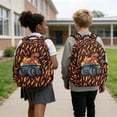 thumbnail image 2 of Jeiento Dinosaur 17 Inch Boys Girls Schoolbag and Backpack Set 4-Piece Lunch Bag Pencil Case Water Bottle Holder Cool Flame Lightweight Large Capacity Book Bag, 2 of 7