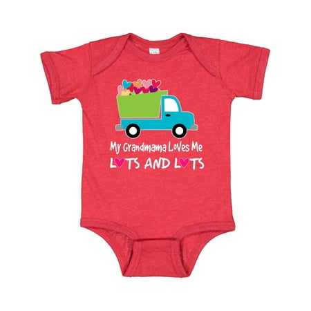 

Inktastic Grandson My Grandmama Loves Me Truck Gift Baby Boy Bodysuit