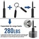 thumbnail image 5 of DIY Polea de Cable para Gimnasio,Fitness LAT y Sistema de Polea de Elevación,Accesorios de Polea de Cable para Ejercicio en Casa,Extensiones de Tríceps Juego de 8 Pieza,Aparatos de Ejercicio, 5 of 7