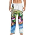 thumbnail image 2 of Lsque Alligator Donut Pool Float Print Men's Pajama Pants, Lounge Pant - Comfortable Home Wear,Elastic Waistband, Stylish Design-Small, 2 of 9