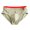 Green, variant on zeranth Men Briefs Mid Waist Elastic Soft Breathable Anti-septic U Convex Striped Solid Color Casual Men Underpants Underwear