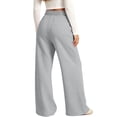 thumbnail image 3 of Lmueinov Girls Print Sweatpants with Pockets Soft Warm Fleece Lined Elastic Waist Straight Leg Pants for Kids Girls Fall Casual Workout Trousers, 3 of 5
