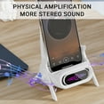 thumbnail image 5 of Christmas Gifts Liweisiy Portable Mini Chair Wireless Charger Supply For All Phones Wireless Charging Station Phone Stand Bracket With Musical Speaker Function D5210 White 14.5X9.7X9Cm, 5 of 9
