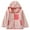 F-357Pink, variant on ZHOGXU Big Girls Boys Hooded Jacket With Pocket Long Sleeve Zipper Color Block Plush Warm Lightweight Comfortable Coat For Fall Winter Daily Wear Coffee 3-4 Years