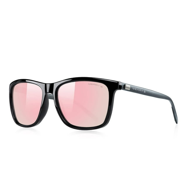 Gafas de sol MERRY'S de aluminio polarizado para hombres/mujeres, lentes rosas