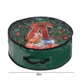 thumbnail image 3 of PATLOLLAV 1 Pcs Premium Round Wreath Storage Bag 36" | Garland Wreaths Container with Clear Window for Christmas Easy Storage, 3 of 6