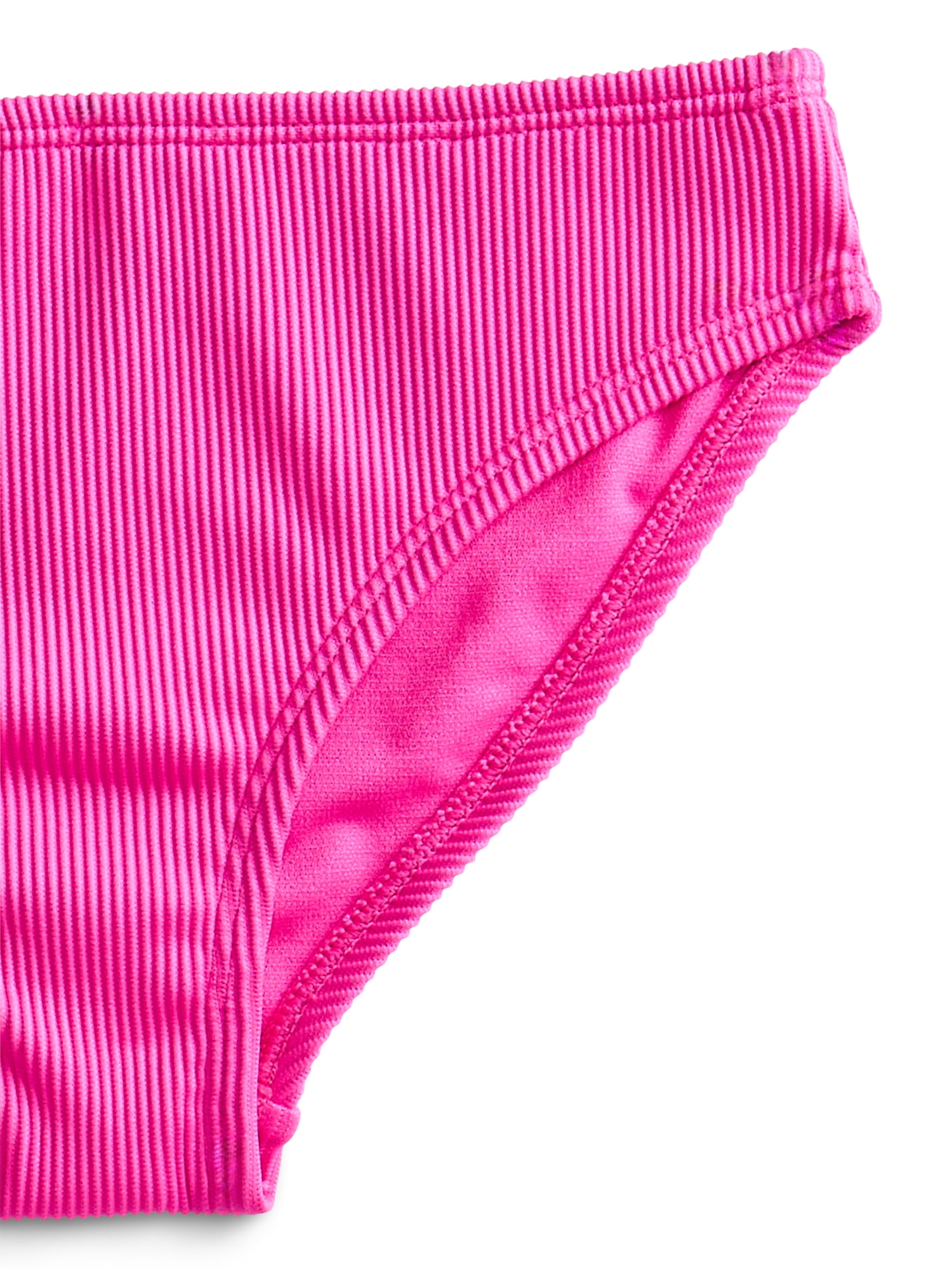 Weekend Academy Girls Solid Rib Bikini Swim Set, 2-Piece, Sizes 4-18