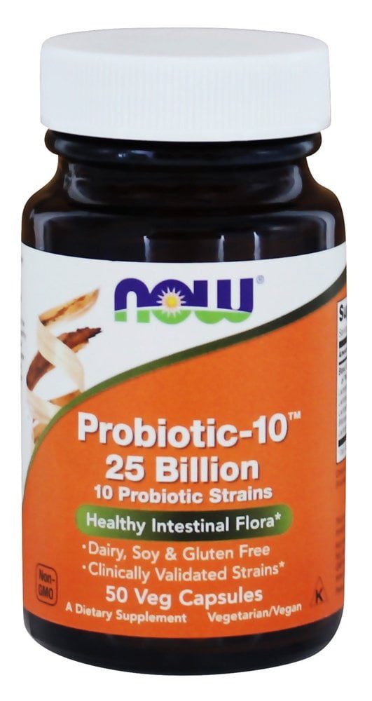 NOW Foods - Probiotic-10 25 Billion CFU - 50 Veg Capsules | Walmart Canada