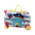 thumbnail image 1 of lionlar Valise de Voyage à Enfourcher avec Roues Bagage Cabine pour Garçons Filles Enfants Rayée, 1 of 9