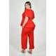 thumbnail image 2 of Conjunto sastre manga corta Roman Fashion /Tallas Extras, 2-4369 (Rojo) rojo 42, 2 of 5