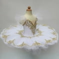 thumbnail image 2 of Zwiiyzr 2025 1-14Y Girls Ballerina Clothes Dance Tutu Floral Print Gymnastics Leotard Ballet Tutu White, 2 of 4