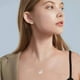 thumbnail image 3 of Collar con colgante de letra inicial para mujer, gargantilla de cadena de clavícula brillante de acero inoxidable Simple, joyería de moda, 3 of 4