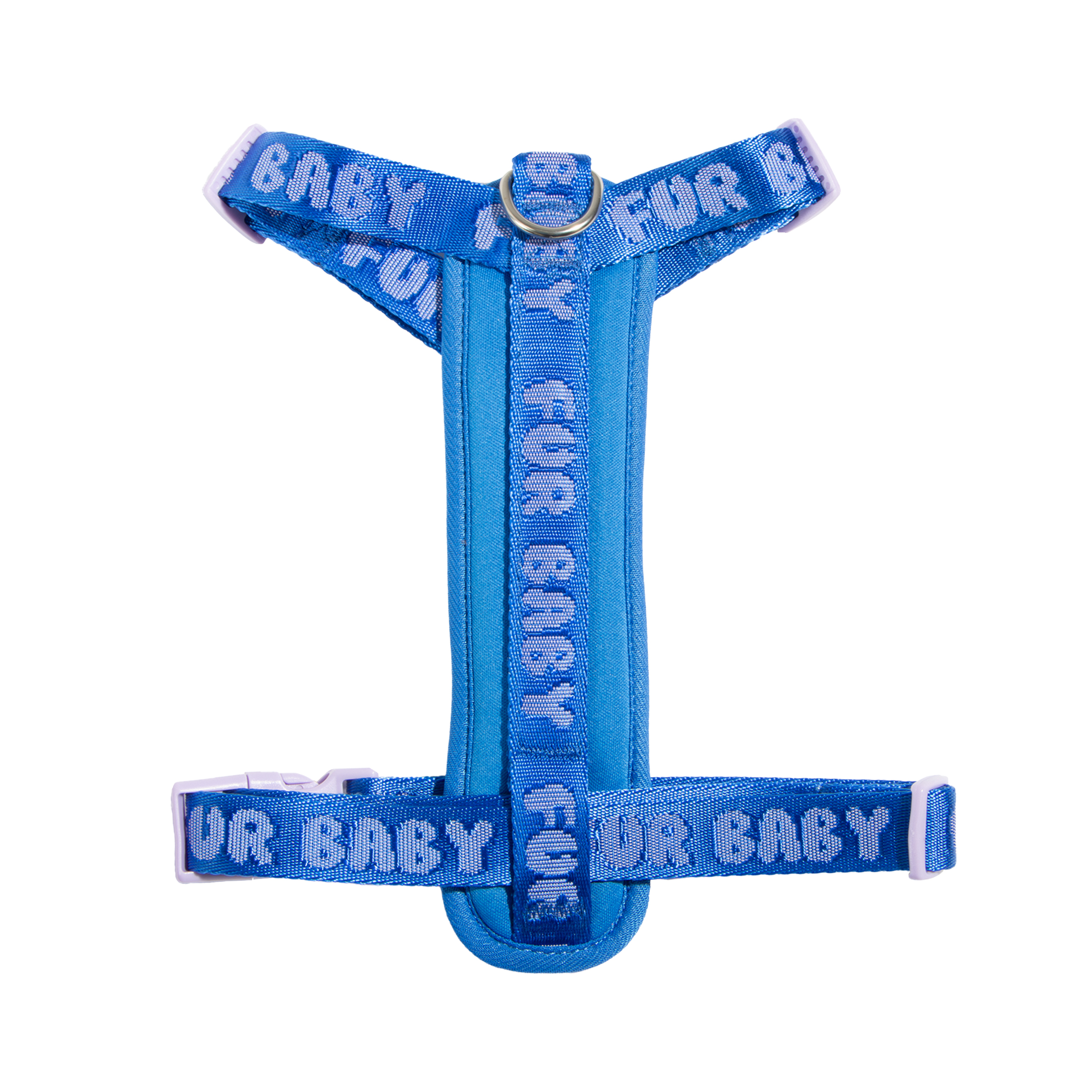 Oodles Polyester Fur Baby Step-In Dog Walking Harness, Blue photo 2