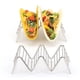 thumbnail image 5 of Juego de soportes para tacos de 2 soportes apilables de acero inoxidable de primera calidad, cada estante tiene capacidad para 2 o 3 tacos duros o blandos Xemadio WMSS-114, 5 of 7