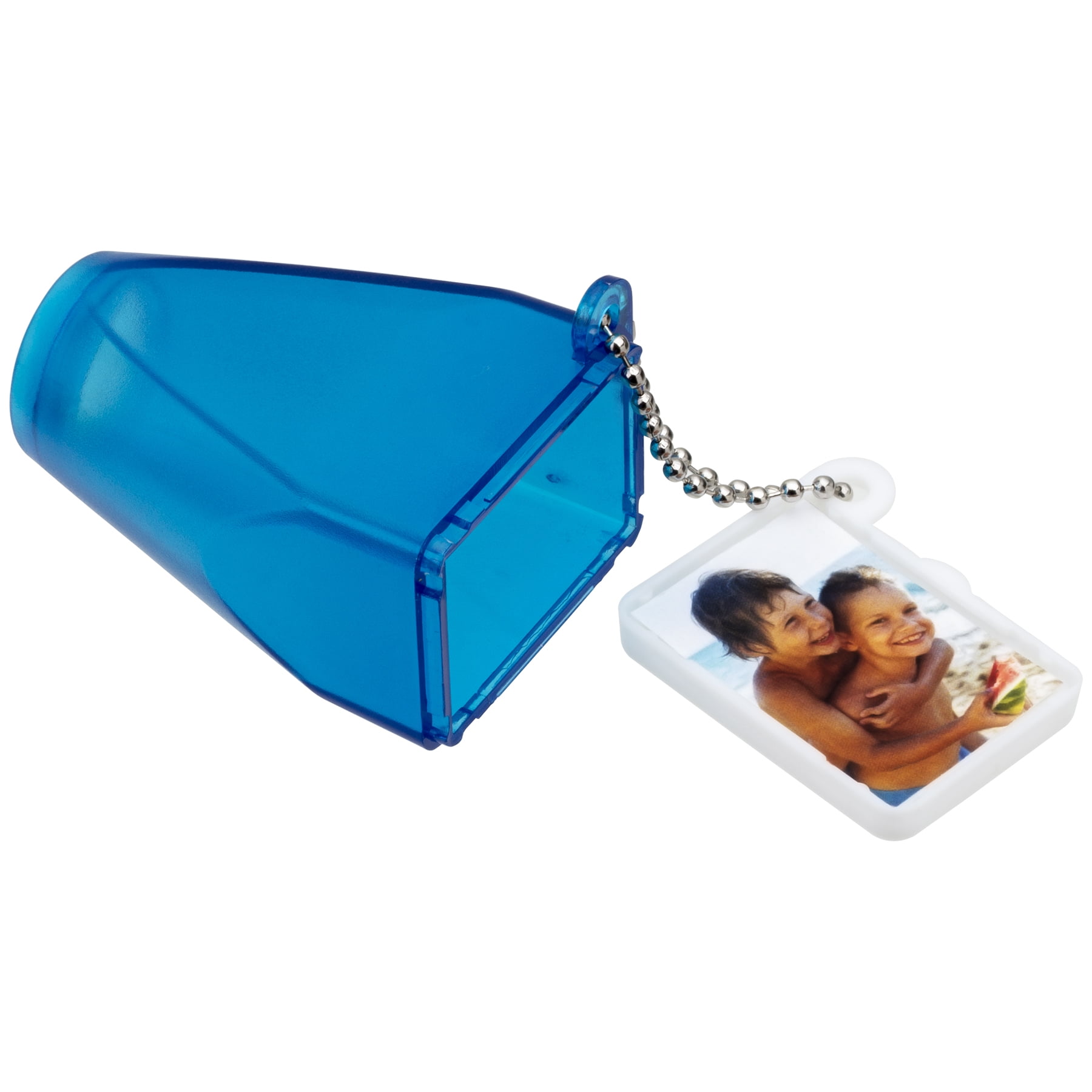 Blue Translucent Full Frame Viewer Keychain - Pack of 50
