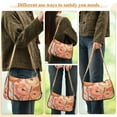 thumbnail image 4 of FORMRS Womens Shoulder Bag with Chain Strap Clutch Purse Cute Tote Handbag, Abstract Orange Flowers, 4 of 7
