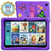 Contixo 10" Kids Tablet, 80 FREE Disney eBooks, 64GB, Kid-Proof Case, for kids 3-12, Parental Control, Android, WiFi - Purple