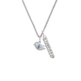 thumbnail image 2 of Delight Jewelry Silvertone Little Bird Initial - B - Silvertone Forever Bar Charm Necklace, 23", 2 of 4