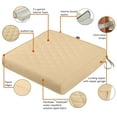 thumbnail image 4 of Classic Accessories Montlake FadeSafe Water-Resistant Patio Chair/Loveseat Quilted Cushion, 25 x 27 x 5 inch, Chamomile, 4 of 16