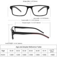 thumbnail image 3 of JAWSOCK 4 Pack Reading Glasses Blue Light Blocking for Men Women,Rectangular Frame Computer Readers with Spring Hinge, 3 of 8