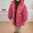 thumbnail image 2 of Kids Winter Jacket, Winter Thick Down Filled Windproof Warm Hooded Parka with Large Collar, Kids Jacket, 2 of 6