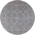 thumbnail image 1 of Ahgly Company Machine Washable Indoor Round Industrial Modern Grey Gray Area Rugs, 4' Round, 1 of 7