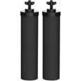 thumbnail image 1 of 2025 2 Pack Replacement Water Filters, 2.25" x 9.75" Activated Carbon Filter, Black Replacement Purification Elements, 1 of 5